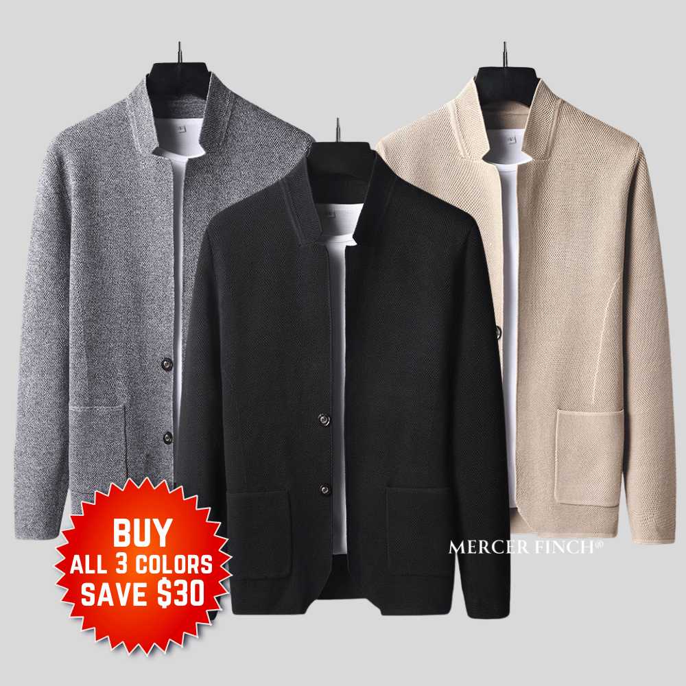 Quiet Collar Knitted Cardigan