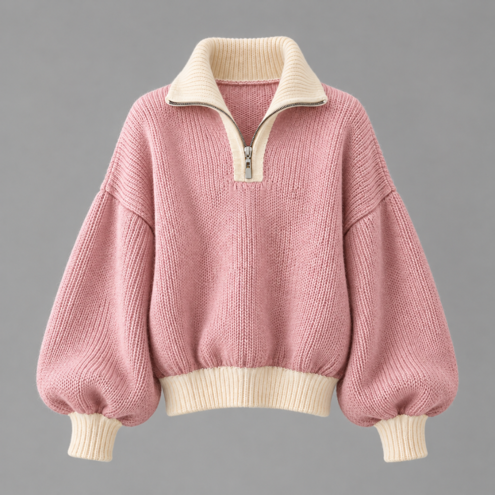 Camille Balloon-Sleeve Knit