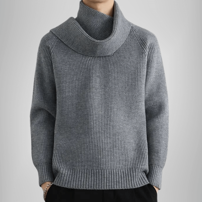 Buttoned Cowl Sweater
