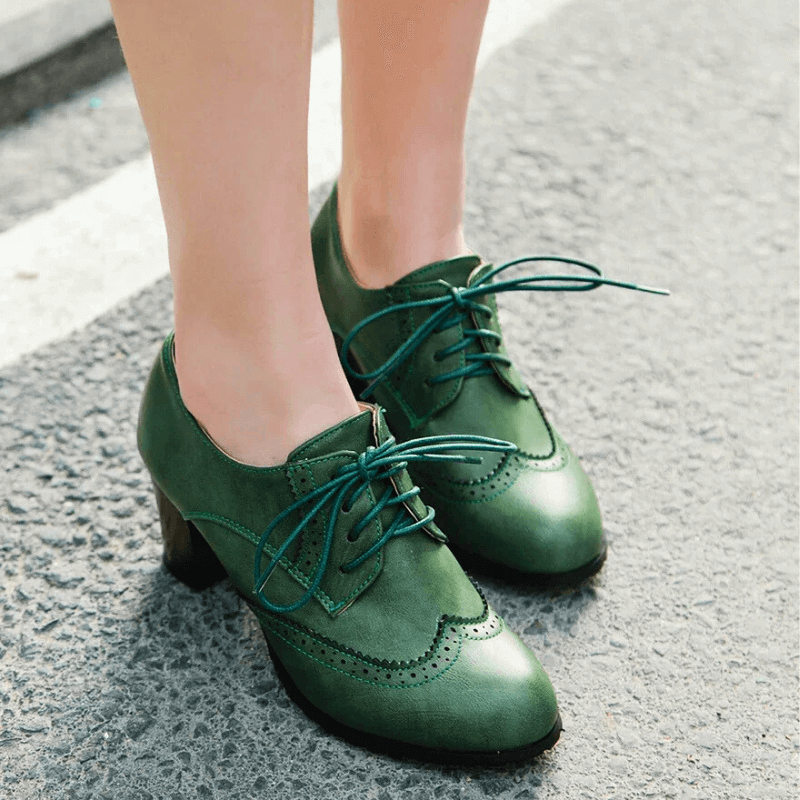 Oxford Lace-Up Heel