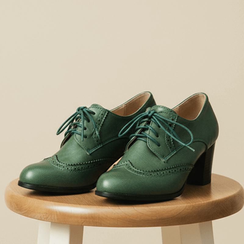 Oxford Lace-Up Heel