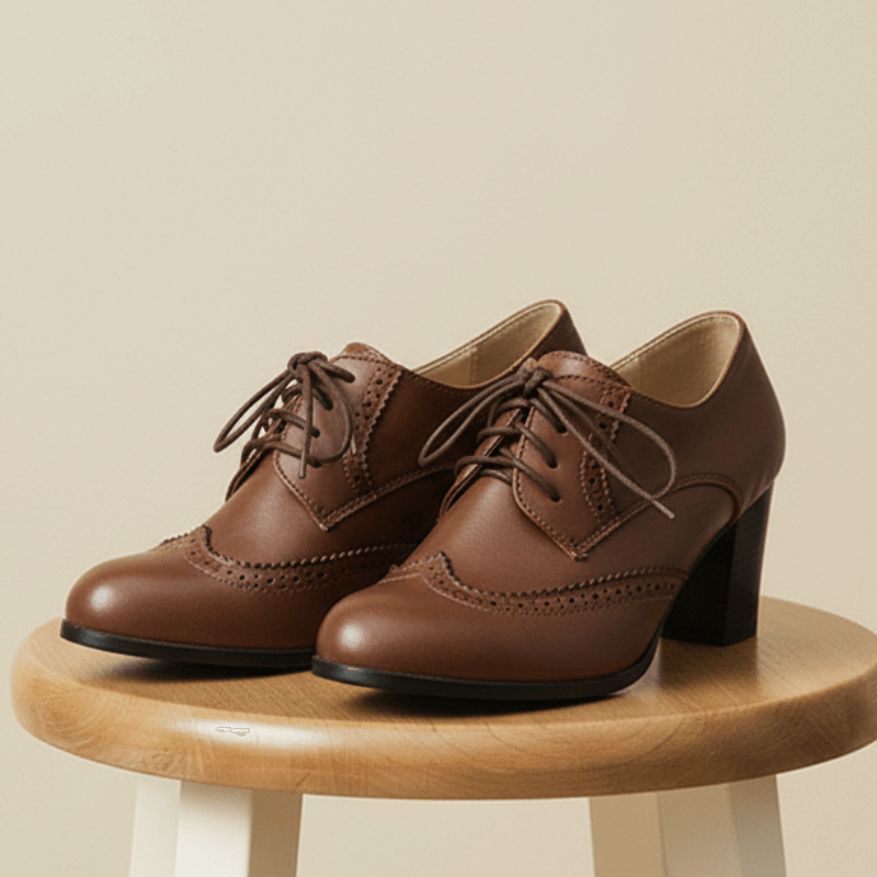 Oxford Lace-Up Heel
