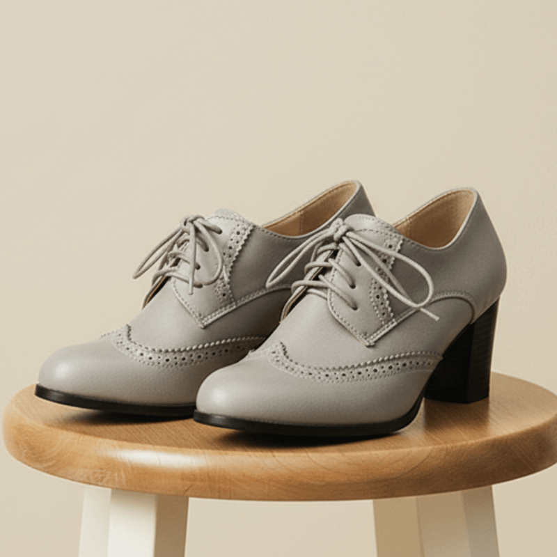 Oxford Lace-Up Heel