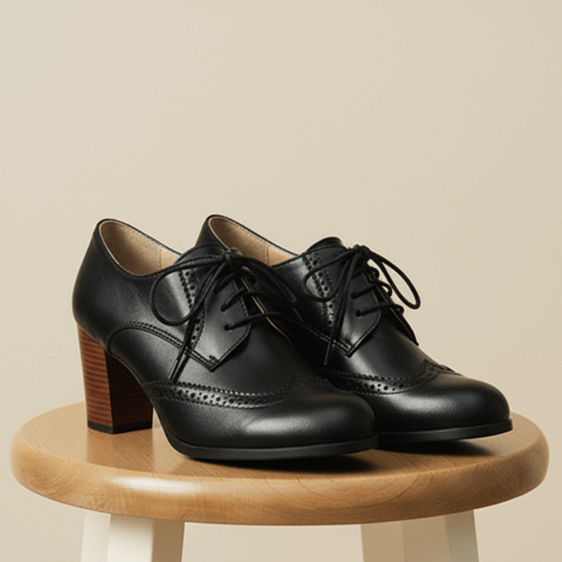 Oxford Lace-Up Heel