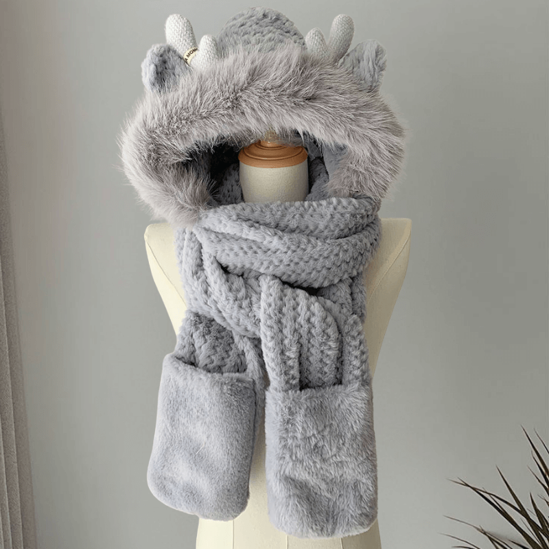 Antler Cozyhood Scarf