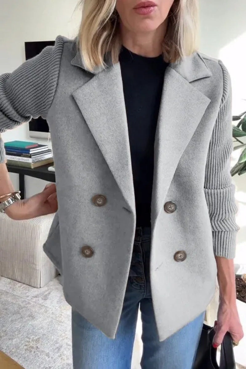 Fifth Avenue Knit-Lapel Coat