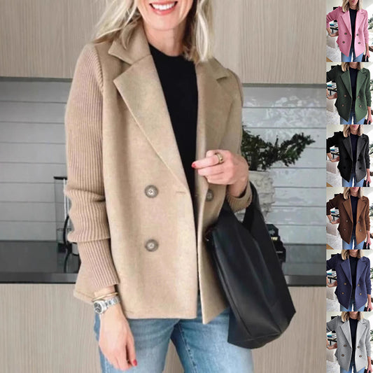 Fifth Avenue Knit-Lapel Coat