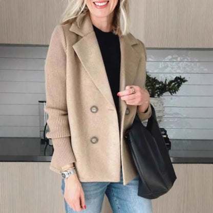 Fifth Avenue Knit-Lapel Coat