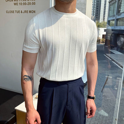 Luca Linear Knit Tee