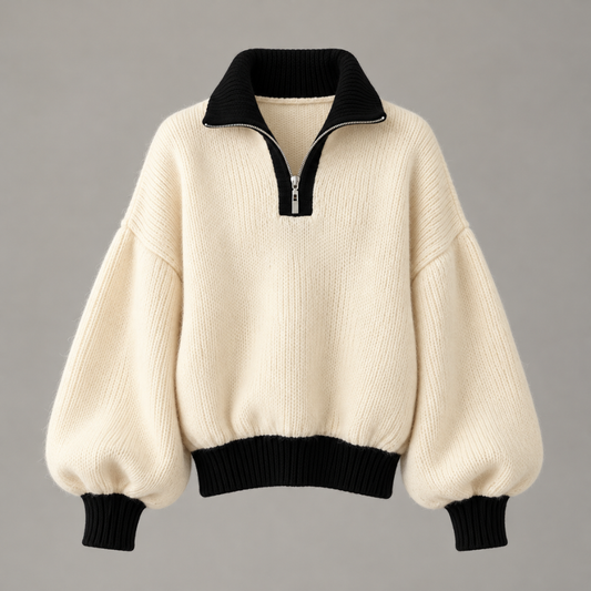 Camille Balloon-Sleeve Knit
