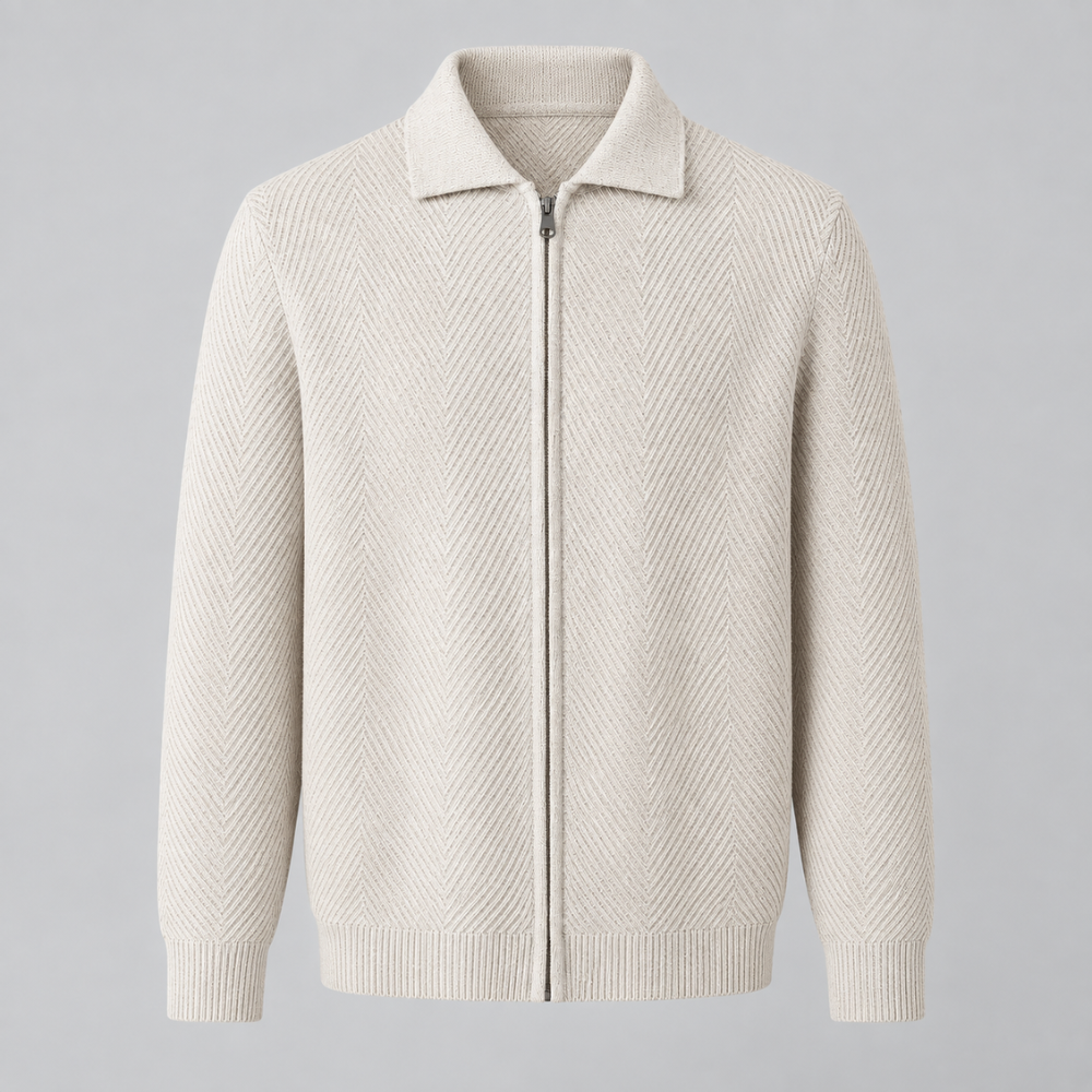 Takumi Herringbone Knit Jacket