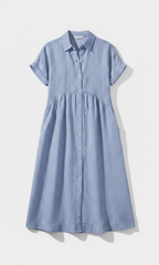 Sunline Midi-Kleid mit Knopfleiste