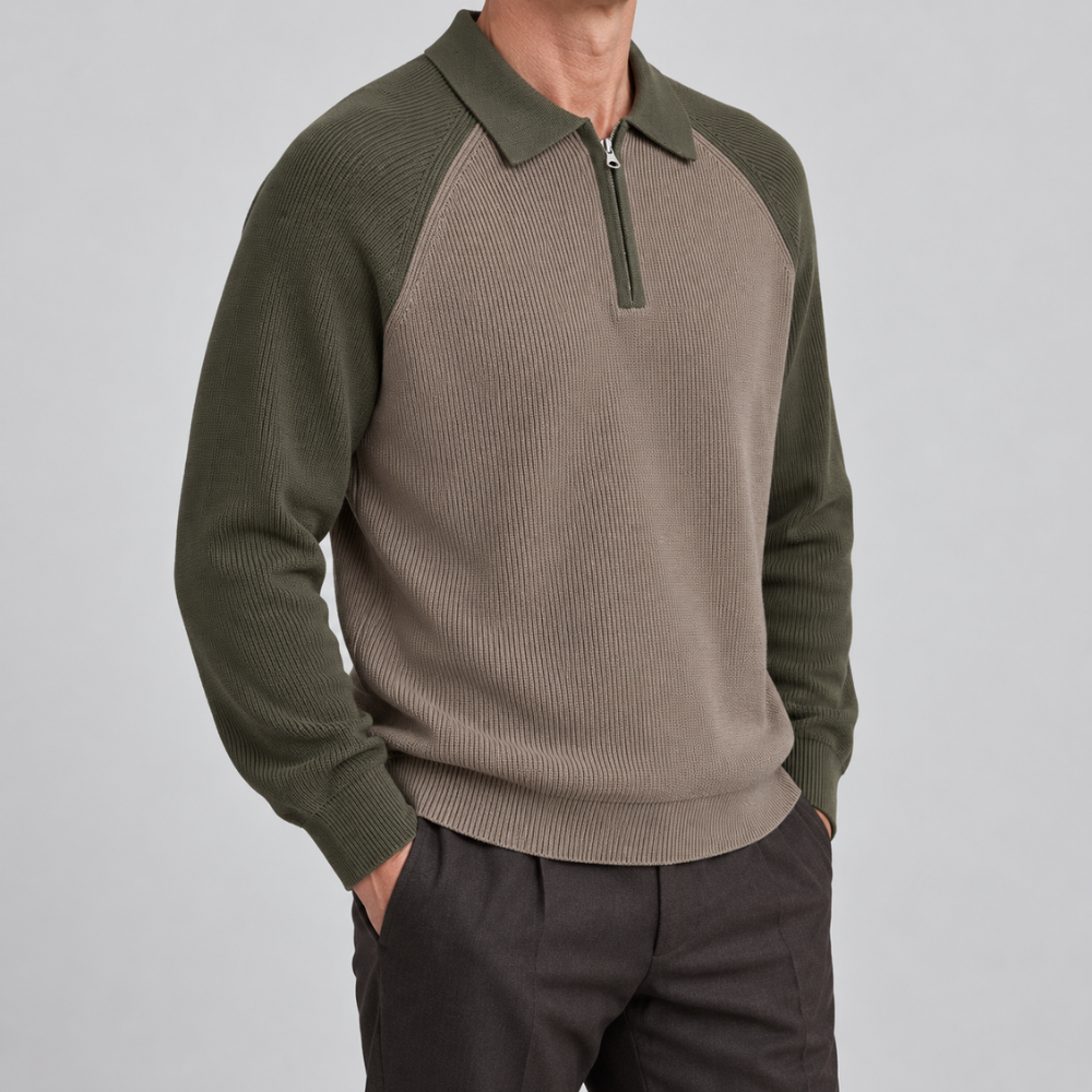 Jiro Raglan Knit Polo