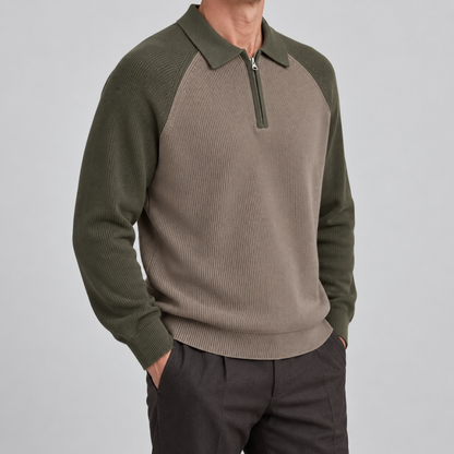 Jiro Raglan Knit Polo