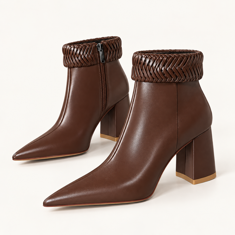 Klara Woven-Cuff Boots