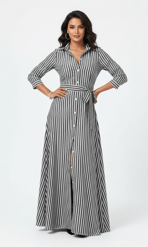 Santorini Button Dress