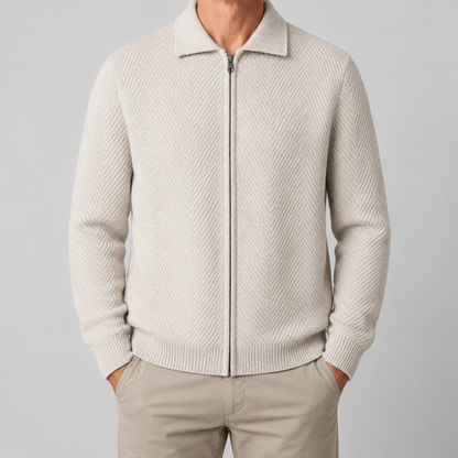 Takumi Herringbone Knit Jacket
