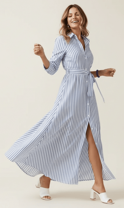 Santorini Button Dress