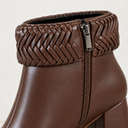 Klara Woven-Cuff Boots