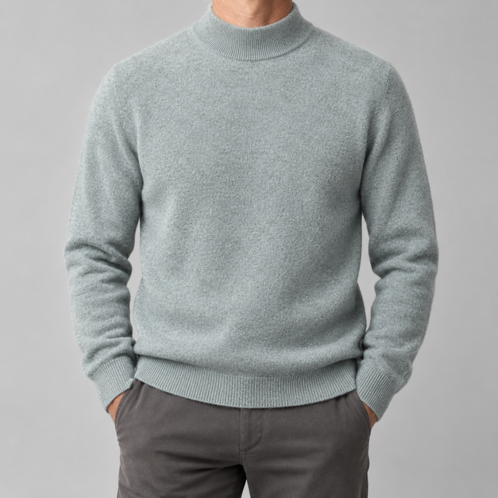 Eiji Mock-Neck Knit Sweater