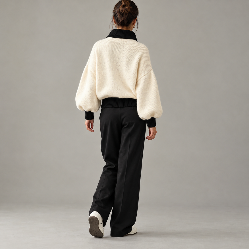 Camille Balloon-Sleeve Knit