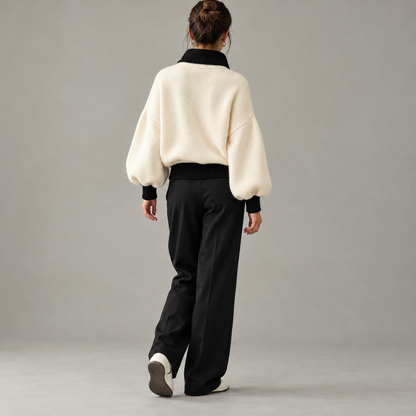 Camille Balloon-Sleeve Knit