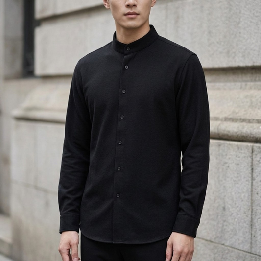 Lennox Collarless Shirt