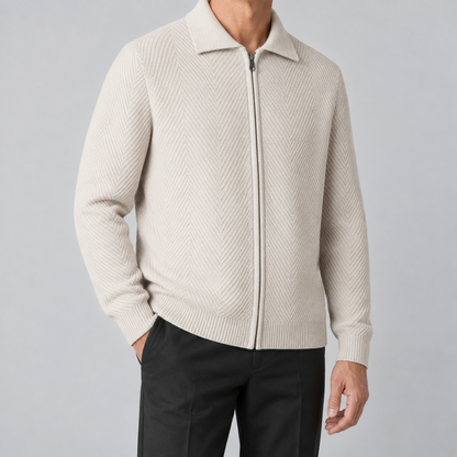 Takumi Herringbone Knit Jacket