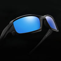 Black Frame Blue Lens