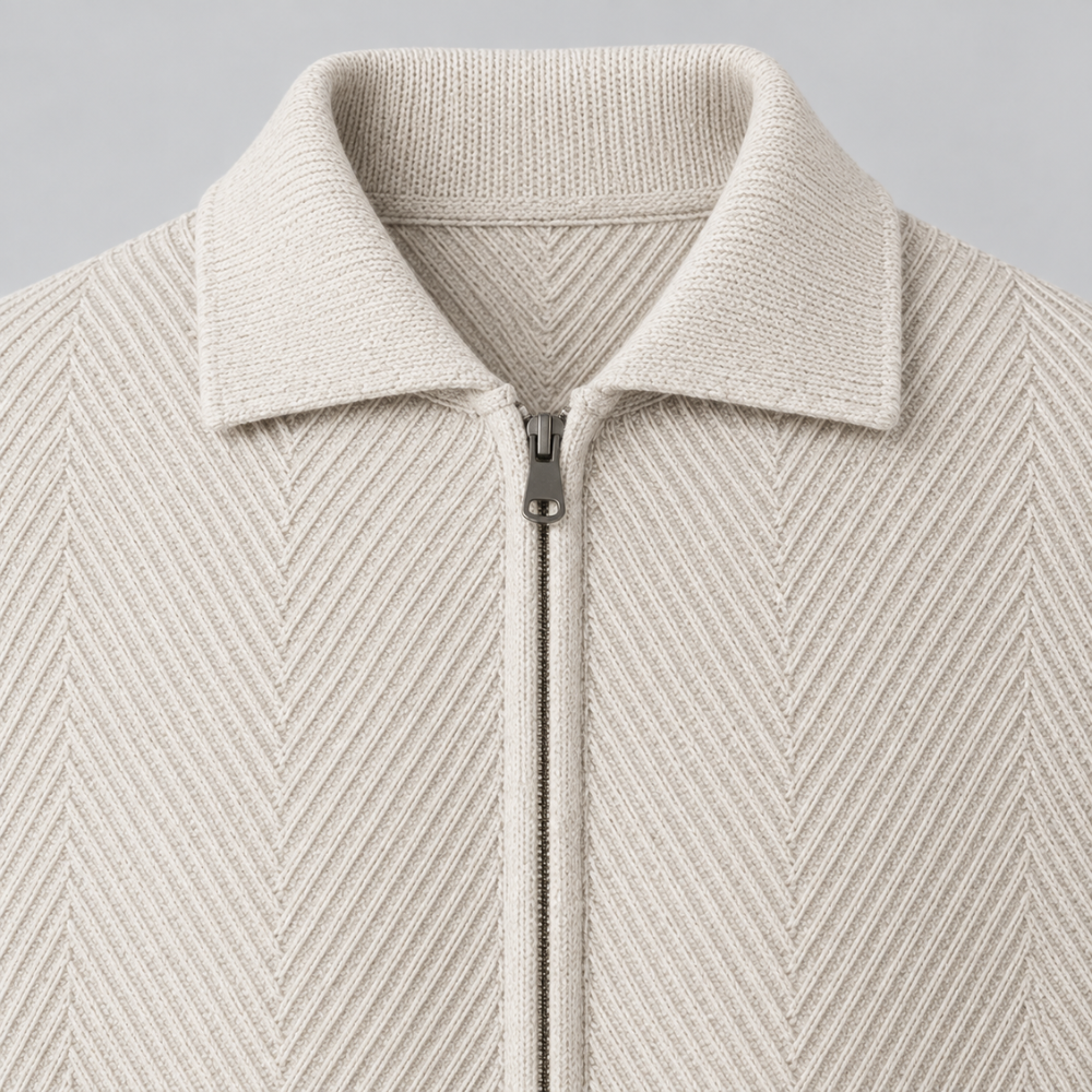 Takumi Herringbone Knit Jacket