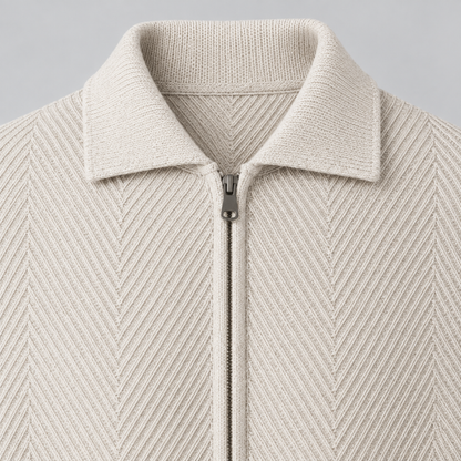 Takumi Herringbone Knit Jacket