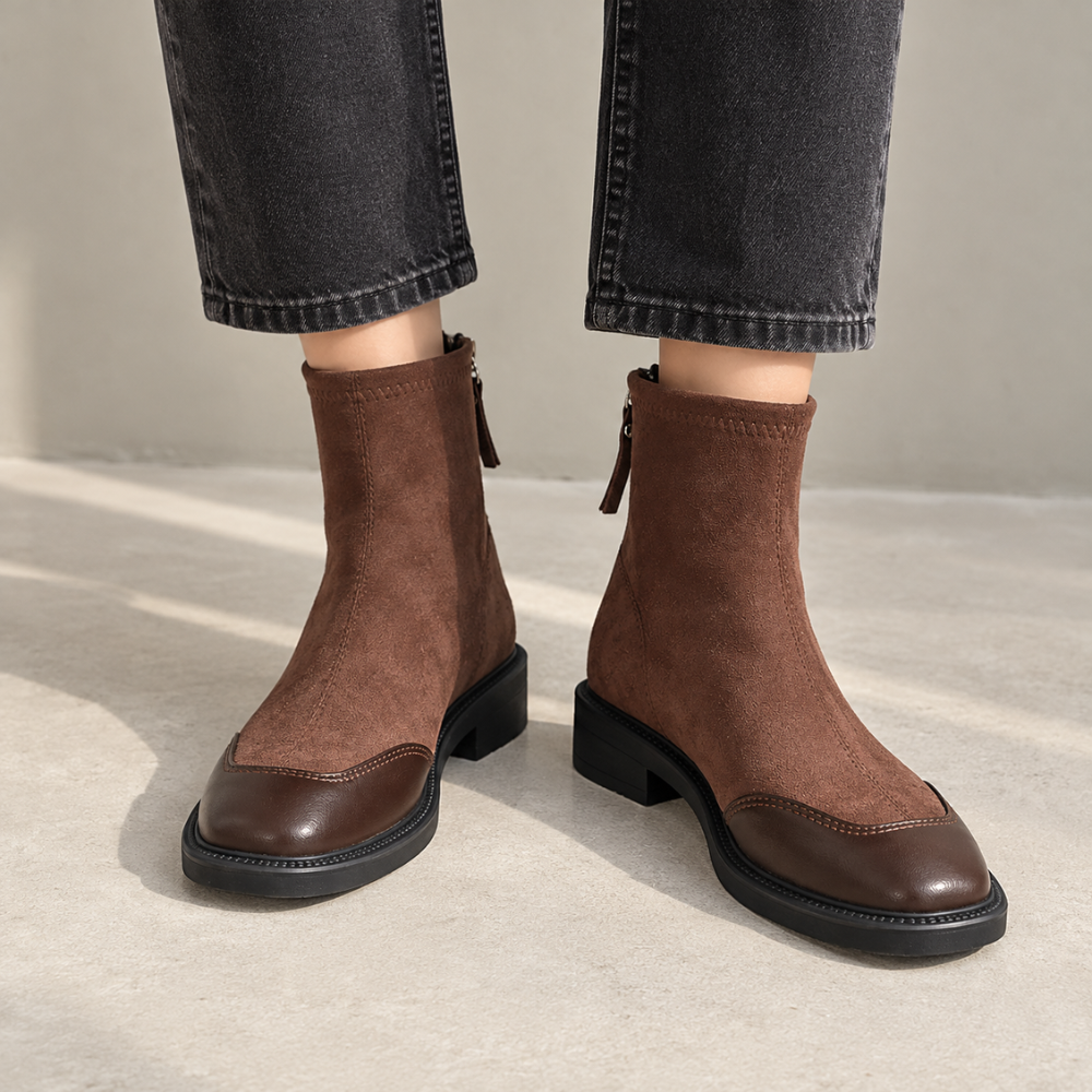 Donna Square-Toe Boots