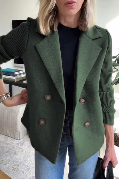Fifth Avenue Knit-Lapel Coat