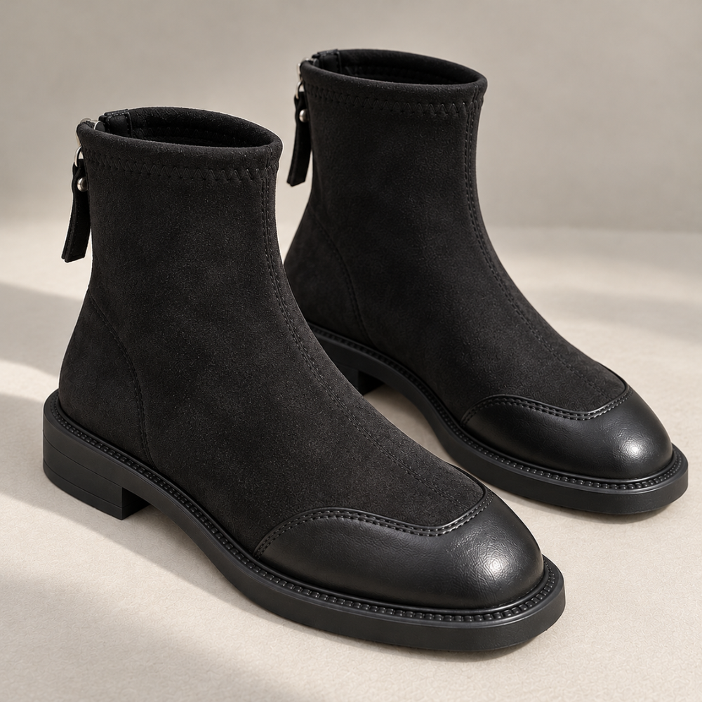 Donna Square-Toe Boots