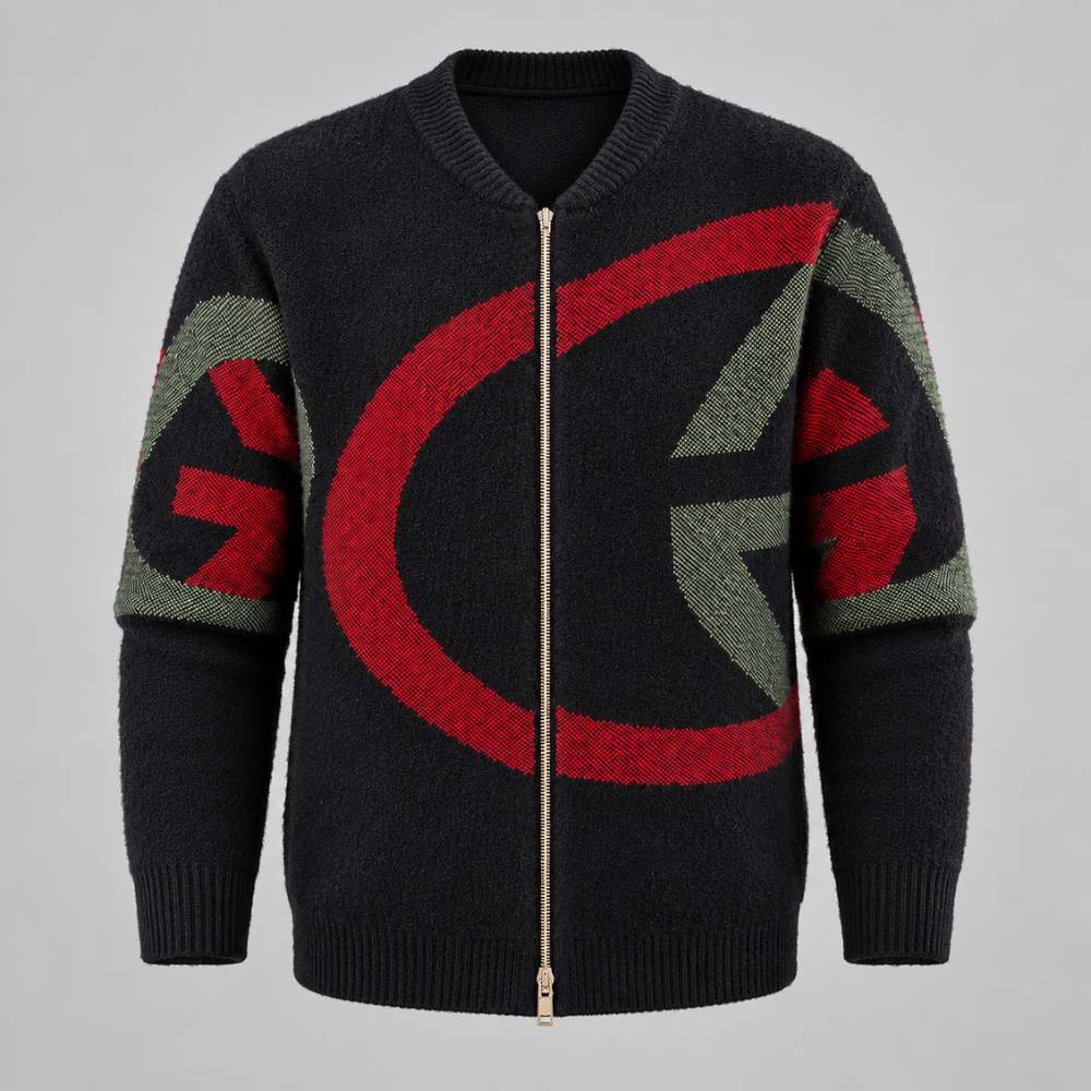 Mori Arc Zip-Strickjacke