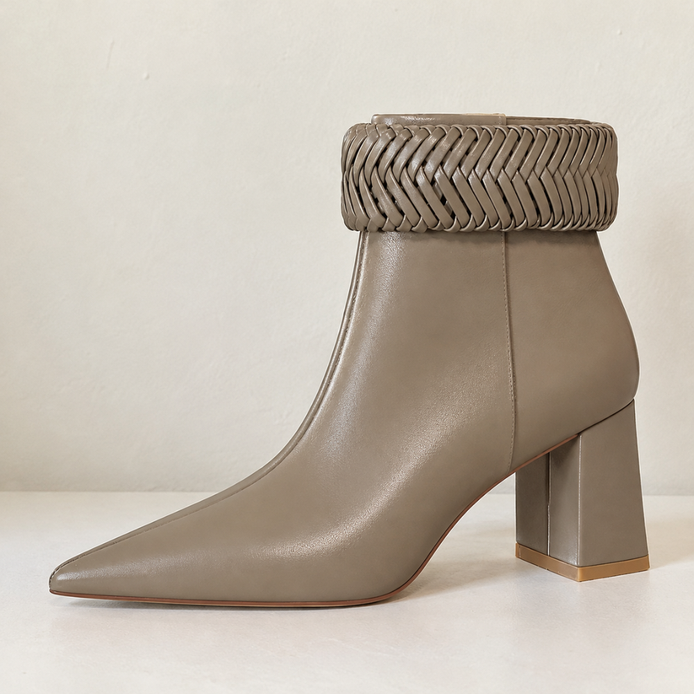 Klara Woven-Cuff Boots