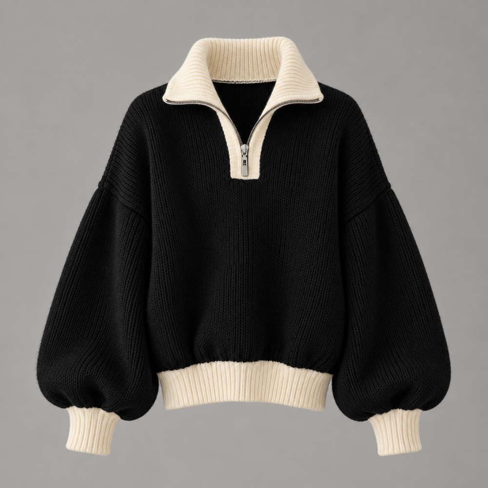 Camille Balloon-Sleeve Knit