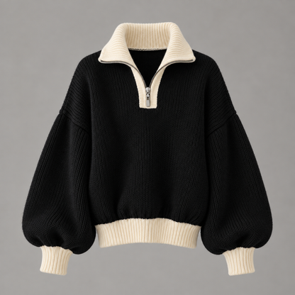Camille Balloon-Sleeve Knit