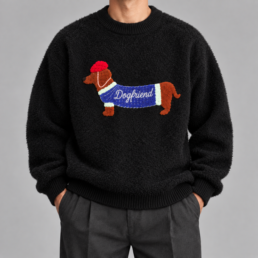 Reiji Dachshund Knit Sweater