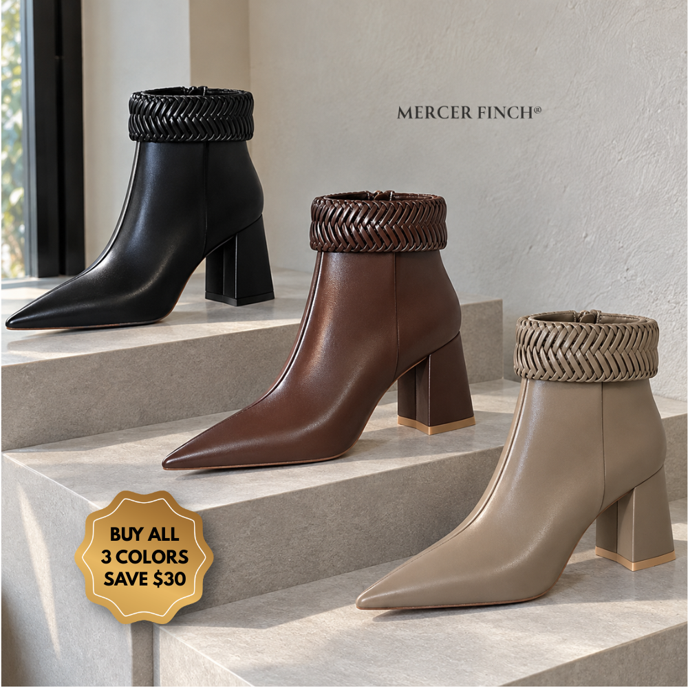 Klara Woven-Cuff Boots