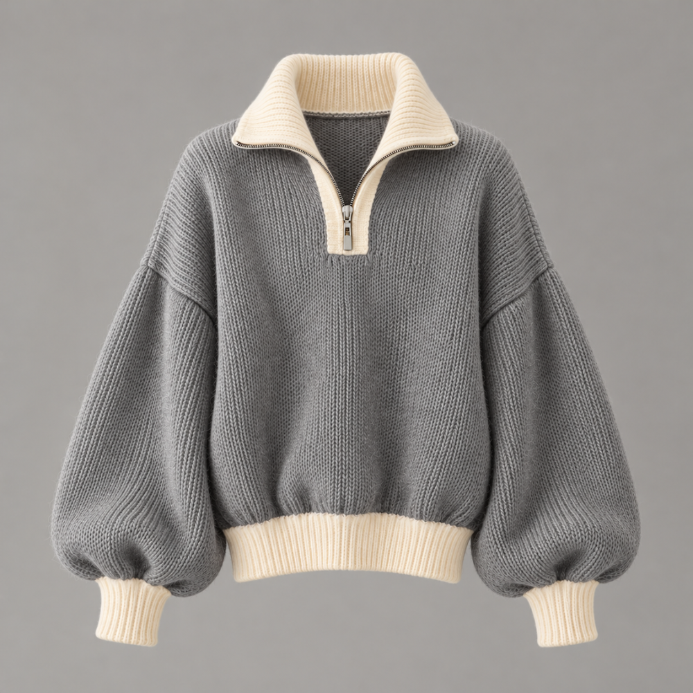 Camille Balloon-Sleeve Knit
