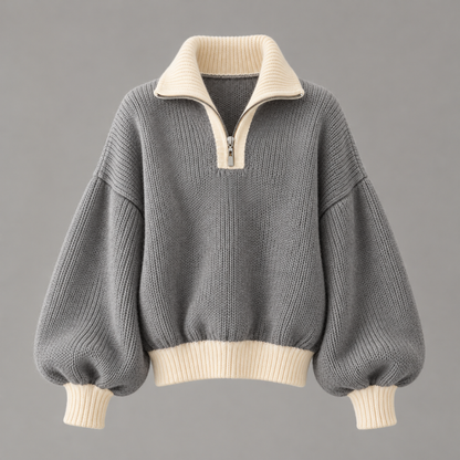 Camille Balloon-Sleeve Knit