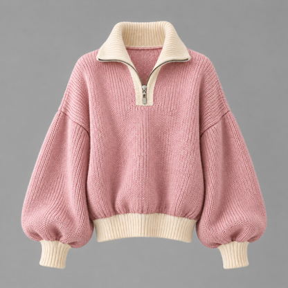 Camille Balloon-Sleeve Knit