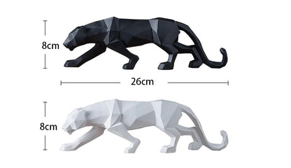 Geometric Panther Sculpture