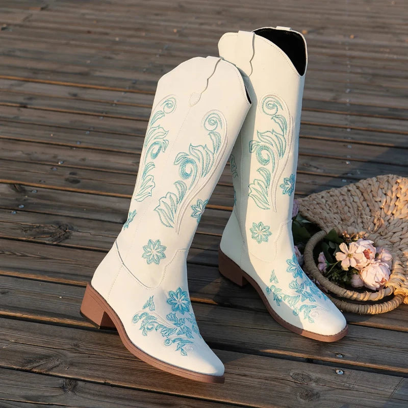 Western Floral Boots