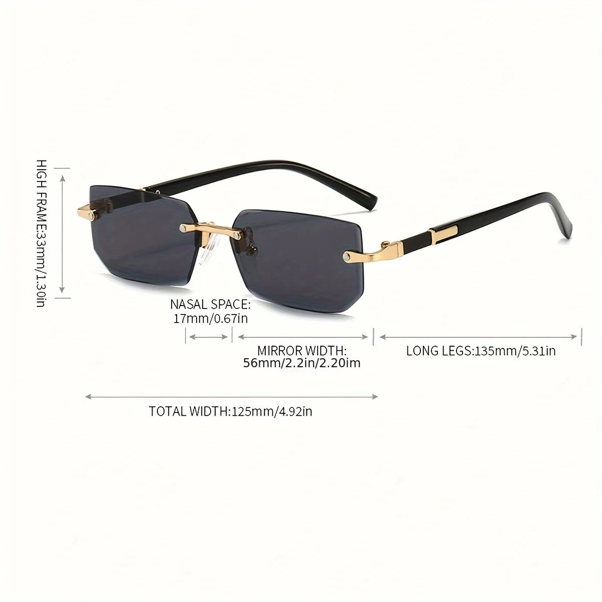 Vanta Rimless Sunglasses