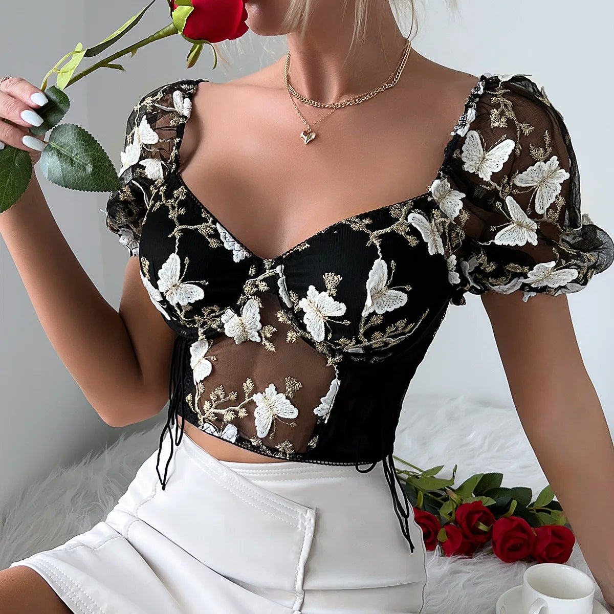 Flutter Charm Corset Top