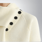 Buttoned Cowl Sweater