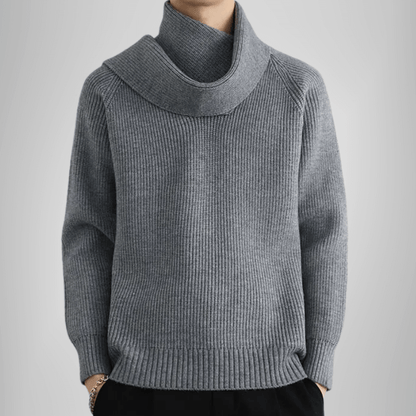 Buttoned Cowl Sweater