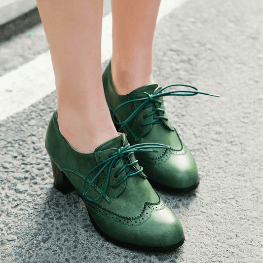 Oxford Lace-Up Heel